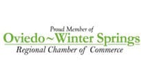 Proud Member of Oviedo Winter Springs Regional Chamber of Commerce